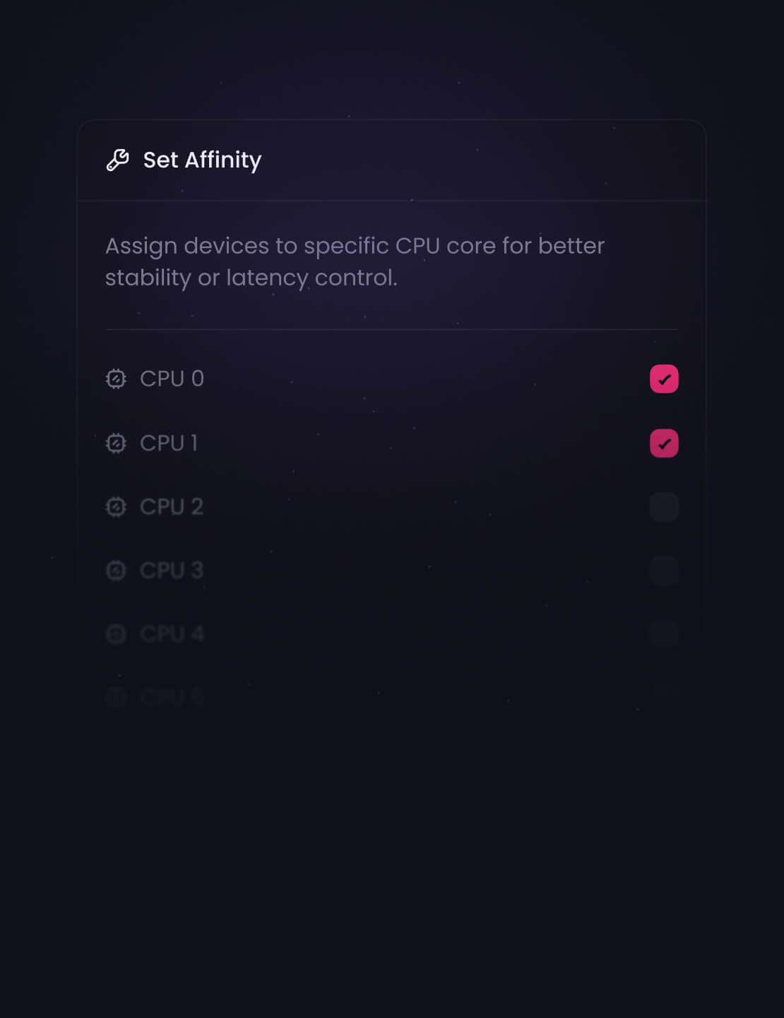 Affinity optimizations